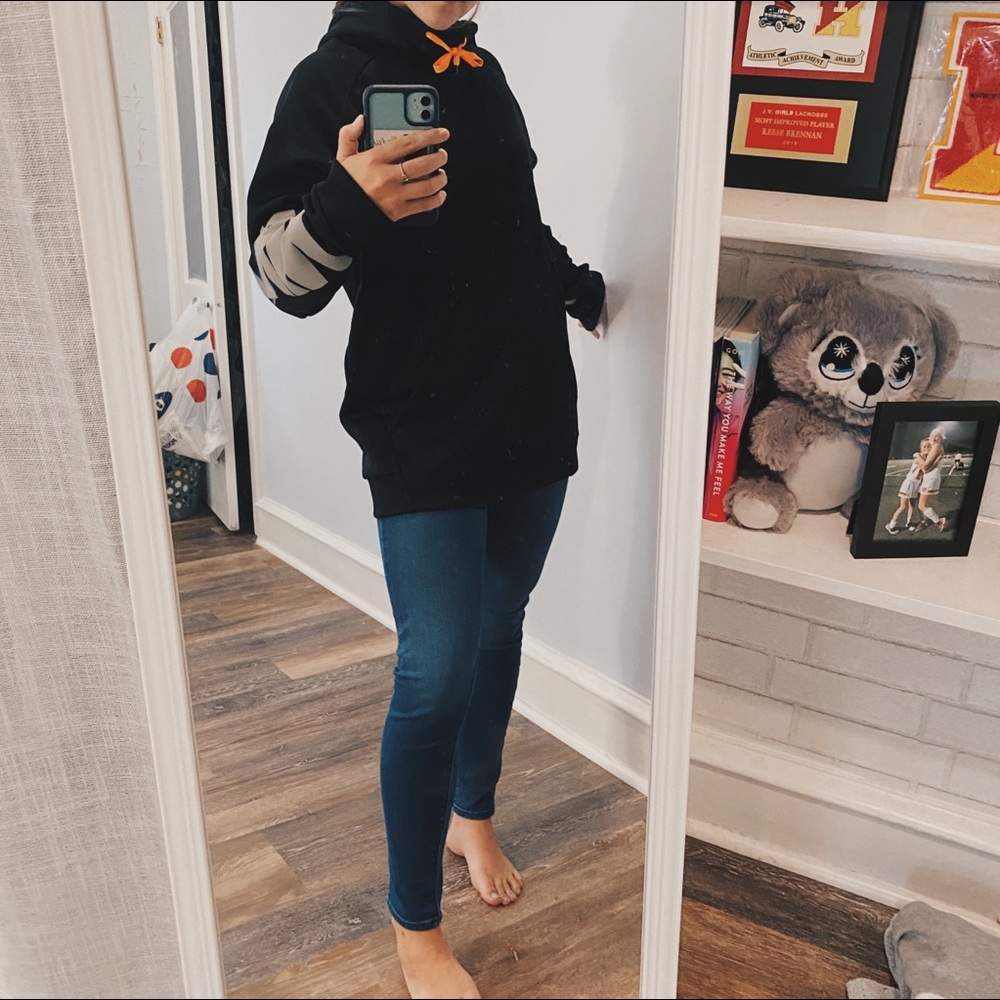 Black, Orange, and Gray Nike Therma Fit Ho…